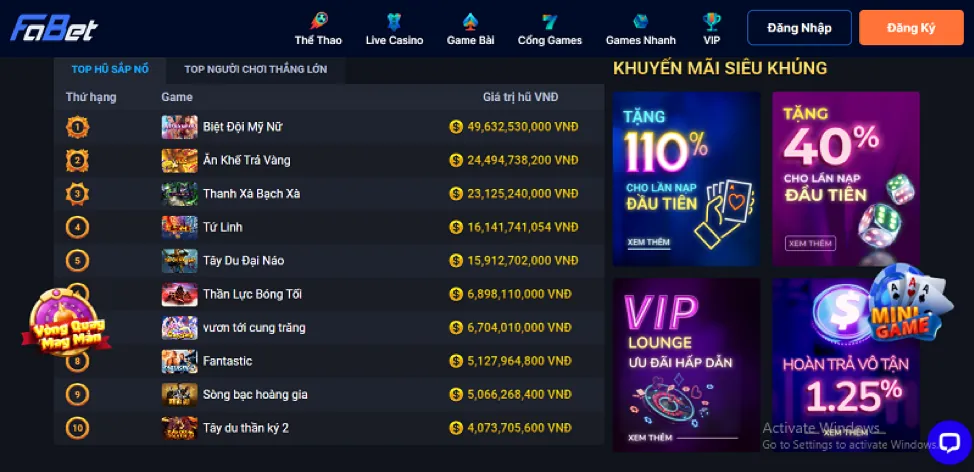 Các phương thức nạp và rút tiền an toàn tại 69vn20